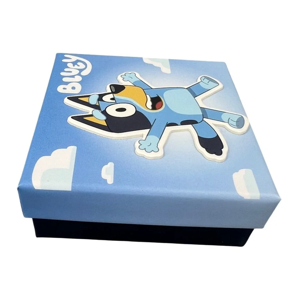 Bluey Charm Bracelet Kids Gold Flash Plated Bluey &‎ Bingo Charms NWT Gift Box